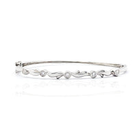 Five Round Diamond Bangle Bracelet (14K).