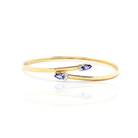 Tanzanite & Diamond Bangle Bracelet (14K).
