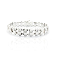 Puffy Trapezoidal Bangle Bracelet (14K).