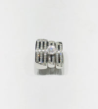 Three Piece Set Round Face Diamond Rings (14K)