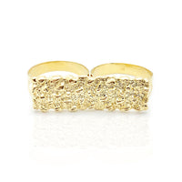 Two-Fingers Nugget Ring (10K)