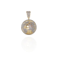 Diamond Round World Pendant (10K).