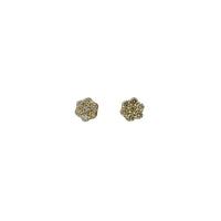 Diamond Honeycomb Stud Earrings (14K) Popular Jewelry New York