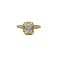 Pave Halo Zirconia Lady Ring (14K)