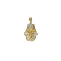 Iced-Out Pharaoh Head Pendant (14K)