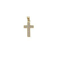 Zirconia Pave Cross Pendant (14K)