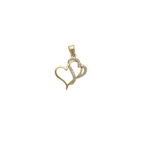 Zirconia Outline Heart Pendant (14K)