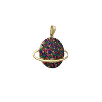 Zirconia Saturn Star Pendant (14K)