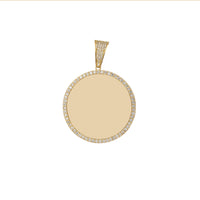 Diamond Round Picture Medallion Pendant (14K)