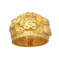Double Happiness Dragon & Phoenix 龍鳳 Wedding Bangle Bracelet (24K)