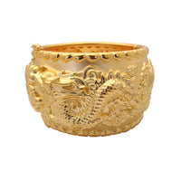 Double Happiness Dragon & Phoenix 龍鳳 Wedding Bangle Bracelet (24K)