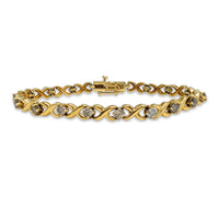 Diamond XOXO Lady Bracelet (14K).
