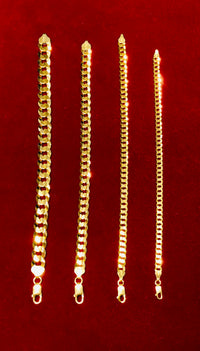 Italian Cuban Bracelet (Yellow Silver)
