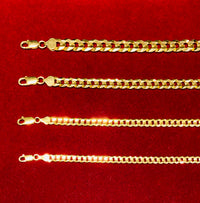 Italian Cuban Bracelet (Yellow Silver)