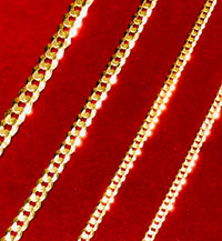 Italian Cuban Bracelet (Yellow Silver)