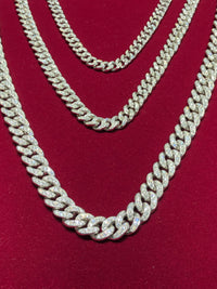 Diamond W/G Miami Cuban Link Chain (14K)