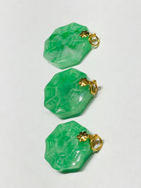 Jade Eight Trigrams Pendant (14K bail)