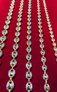 Two-Tone Puffy Mariner Chain (14K)