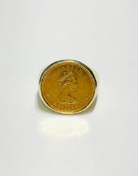 Elizabeth II Coin Ring (14K)
