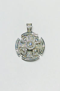 Propeller CZ Pendant (Silver)