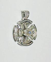 Propeller CZ Pendant (Silver)