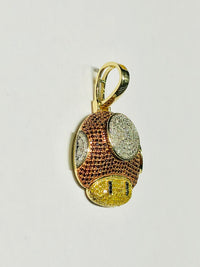 Mario Mushroom Diamond Pendant (10K)