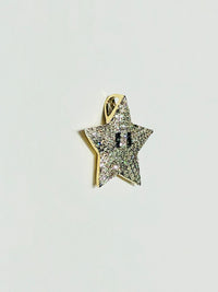 Mario Star Diamond Pendant (10K)