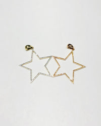 Diamond Star Outline Pendant (14K)