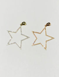 Diamond Star Outline Pendant (14K)