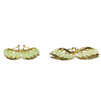 Quintuple Marquise Jade Huggie Earrings (14K)