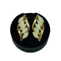 Quintuple Marquise Jade Huggie Earrings (14K)