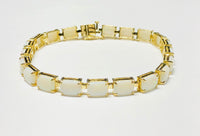 Rectangle Opal Bracelet (10K).