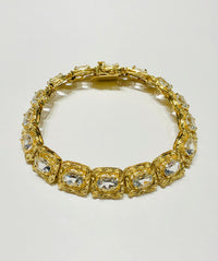Diamond Square Bracelet (14K).