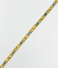 Rectangle Sapphire Bracelet (18K)