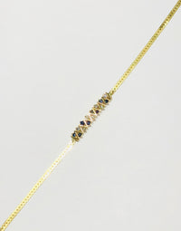 Zig Zag Sapphire Diamond Bracelet (14K)