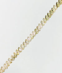 S-Link Diamond Bracelet (10K).