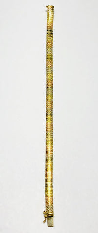 Tri-Color Omega Bracelet (14K).