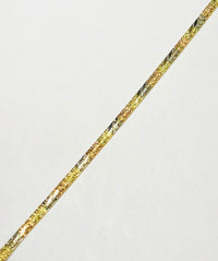 Tri-Color Omega Bracelet (14K).