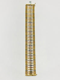 Tri-Color Gypsy Bracelet (14K).