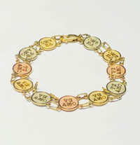Tri-Color TE AMO Bracelet (14K).