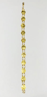 Saints Medallion Bracelet (14K).