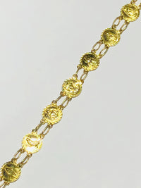 Saints Medallion Bracelet (14K).