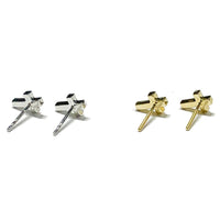Cross Diamond Earring (14K)