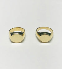 Hollow Pinky Signet Ring (14K)