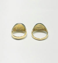 Hollow Pinky Signet Ring (14K)