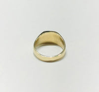 Square Solid Shiny Signet Ring (14K)