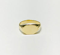 Hexagon Solid Signet Ring (14K)