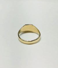 Hexagon Solid Signet Ring (14K)