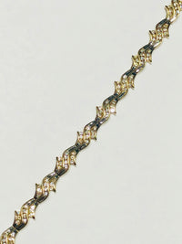 Wave Diamond Bracelet (10K).