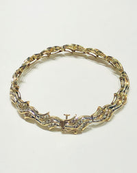 Wave Diamond Bracelet (10K).